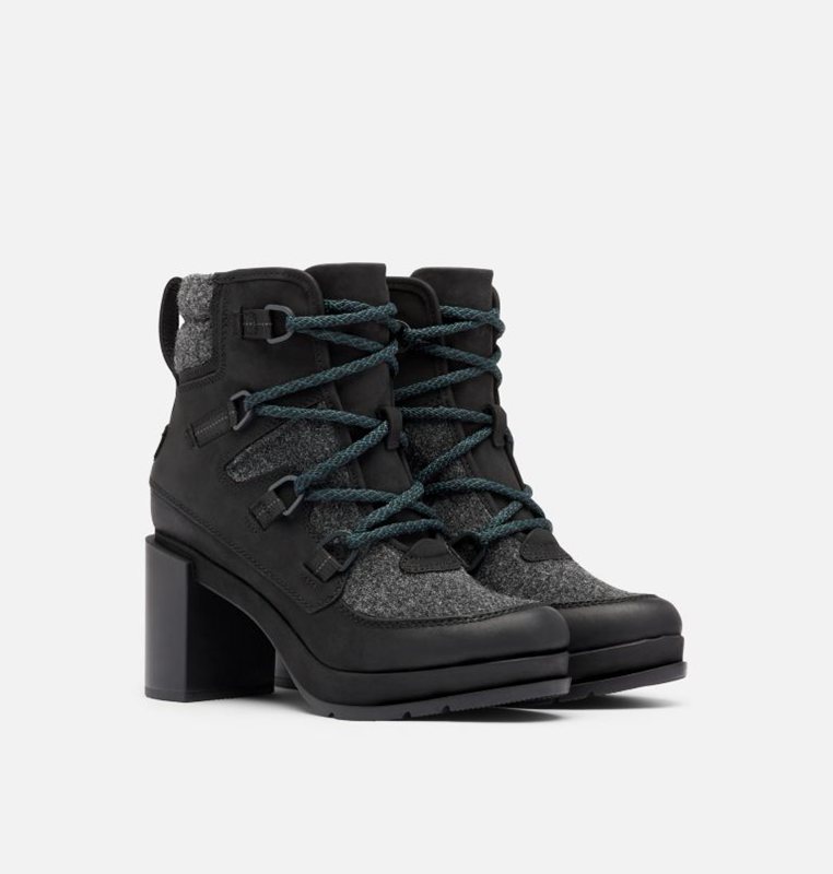 Sorel Dam Stövlar Svarta/Grå - Blake™ Lace Höga - JHT-472906